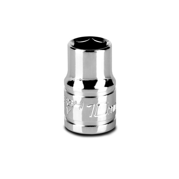 Capri Tools 3/8 in Drive 10 mm 6-Point Metric Shallow Socket 1-2334